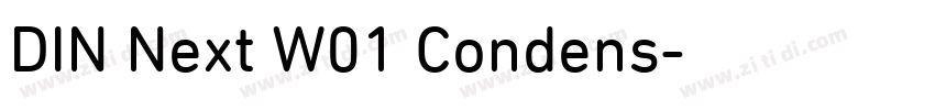DIN Next W01 Condens字体转换 DIN Next W01 Condens字体转换